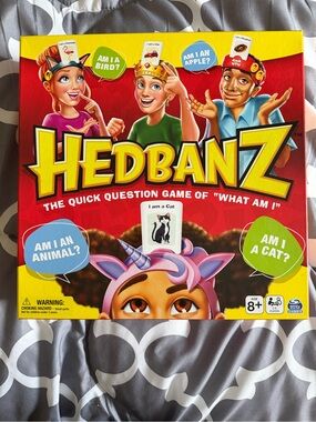 Hedbanz Party Game - Bright Red Box